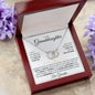 To My Granddaughter Necklace (Love, Grandpa) - Promise To Love You, Gold & Stainless Steel Necklace