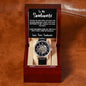 Soulmate Watch and Poem Card with Gifting Box, Anniversary Gift for Him