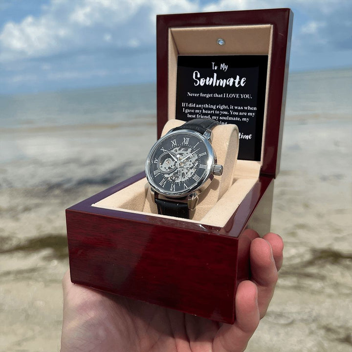 Amazon.com: Personalized Wood Watch for Men Engraved Watch Anniversary Gift  for Husband Boyfriend Birthday Gift for Dad Groomsmen Bestman Watch :  Handmade Products