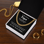 To My Awesome Papa (From Daughter) | 14k Gold and Stainless Steel Cuban Chain Necklace for Men