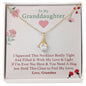 To My Grand Daughter - If You Need A Hug (Love, Grandma) | Stunning 14K White Gold Family Forever Pendant