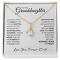Granddaughter Gold and Stainless Steel Necklace, Most Beautiful Chapter, Graduation or Birthday Present