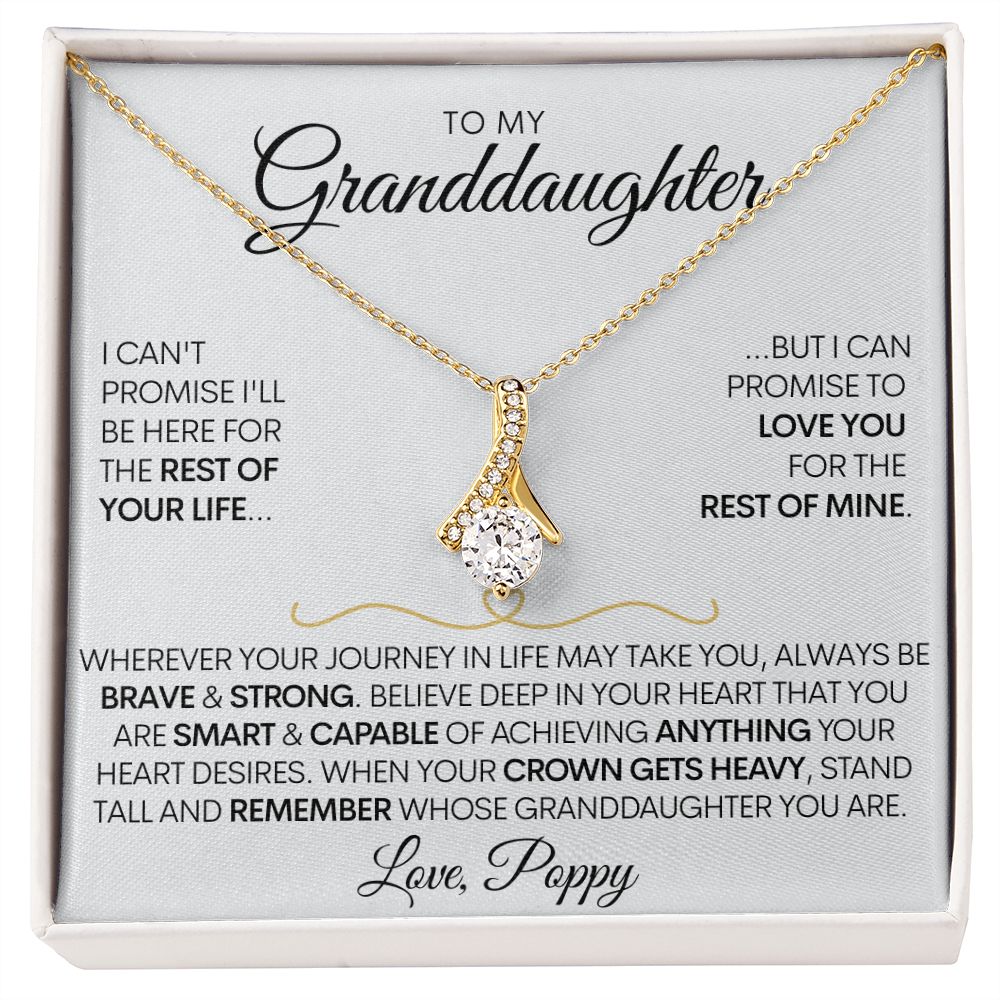 Granddaughter - (Love Poppy) Wherever Your Journey Leads You