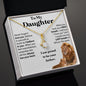 Daughter - Proud to Be Your Father | Beautiful 14k White Gold Necklace