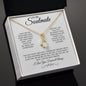 Soulmate Gift, Wife or Girlfriend, 14k White Gold Necklace
