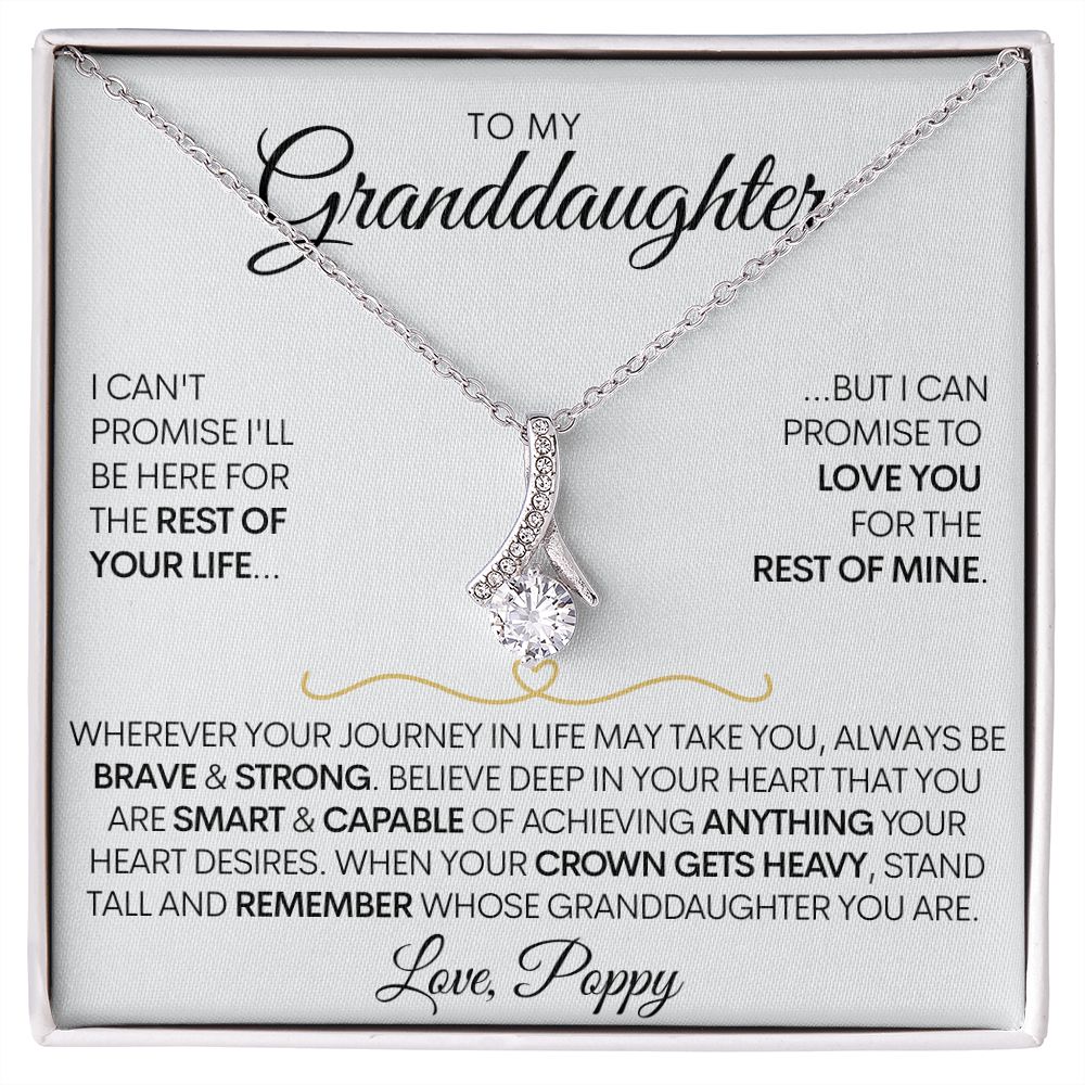Granddaughter - (Love Poppy) Wherever Your Journey Leads You