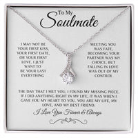 Soulmate Gift, Wife or Girlfriend, 14k White Gold Necklace