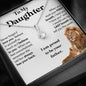 Daughter - Proud to Be Your Father | Beautiful 14k White Gold Necklace