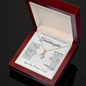 Granddaughter Gold and Stainless Steel Necklace, Most Beautiful Chapter, Graduation or Birthday Present