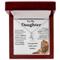 Daughter - Proud to Be Your Father | Beautiful 14k White Gold Necklace