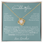 To My Granddaughter - Gold and Stainless Steel Adjustable Length Necklace and Gift Box