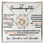 Our Granddaughter (Love Grandpa & Grandma) - Beautiful 14k Gold Necklace With Poem Card Box