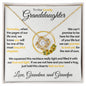 To Our Lovely Granddaughter (Love, Grandma & Grandpa) – Beautiful 14k Gold Necklace for Grand Daughters