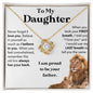 [Almost Sold Out] To My Daughter (From Dad) Keepsake Gold Necklace and Card