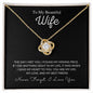 Wife Anniversary Necklace with Poem Card, Birthday Custom Necklace, 14k White Gold Stainless Steel