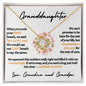 Our Granddaughter - We Love You | Beautiful 14k Gold Necklace for Grand Daughters