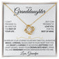 To My Granddaughter Necklace (Love Grandpa), Be Brave Stainless Steel and Gold Necklace