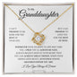 Granddaughter Gift from Grandma or Grandpa, To Our Grand Daughters, 14k White Gold Necklace