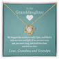 Granddaughter We Love You (From Grandma & Grandpa) - Beautiful Gold Necklace for Granddaughters