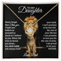 To Daughter (Love Dad) Beautiful 14k Gold Necklace Daughters