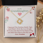 To My Granddaughter - Love You Forever - Gold and Stainless Steel Knot Necklace