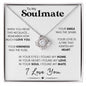 Soulmate Knot Necklace, Wife Anniversary Gift, Birthday, Valentine's Day Gift for Her - "Found My Soulmate"