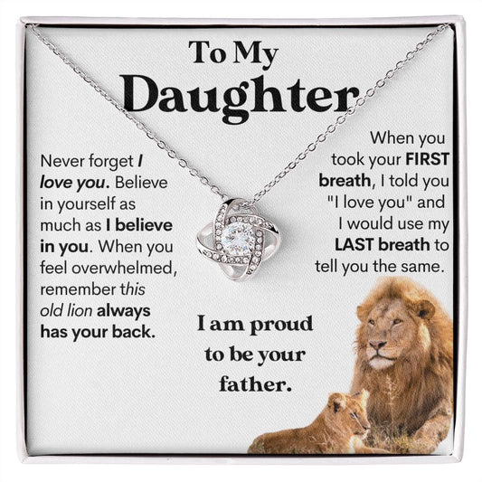[Almost Sold Out] To My Daughter (From Dad) Keepsake Gold Necklace and Card