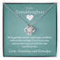 Granddaughter We Love You (From Grandma & Grandpa) - Beautiful Gold Necklace for Granddaughters