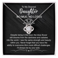 Dearest Daughter - No Mud, No Lotus | Gold Knot Necklace