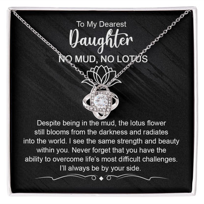 Dearest Daughter - No Mud, No Lotus | Gold Knot Necklace