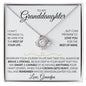 To My Granddaughter Necklace (Love Grandpa), Be Brave Stainless Steel and Gold Necklace