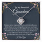 To My Beautiful Grandma - 14k Stainless Steel and Gold Necklace and Poem Card