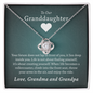 To Our Granddaughter (From Grandma & Grandpa)  | Gold and Stainless Steel Knot Necklace