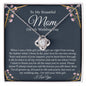 To My Beautiful Mom On My Wedding Day | 14k White Gold and Stainless Steel Knot Necklace