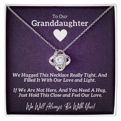 Our Granddaughter - Always With You ♥️ Beautiful 14k White Gold Necklace Gift Bundle 14K White Gold Finish Standard Box