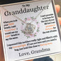 [Almost Sold Out] Granddaughter 14k Gold Necklace - Promise (Love, Grandma)