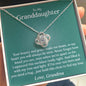 To Granddaughter - You Are Loved (Love, Grandma) | 14k White Gold Necklace