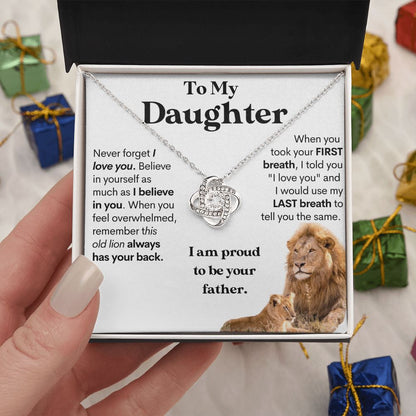 [Almost Sold Out] To My Daughter (From Dad) Keepsake Gold Necklace and Card