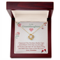 To My Granddaughter - Love You Forever - Gold and Stainless Steel Knot Necklace