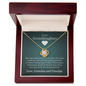 To Our Granddaughter (From Grandma & Grandpa)  | Gold and Stainless Steel Knot Necklace