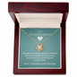 Granddaughter We Love You (From Grandma & Grandpa) - Beautiful Gold Necklace for Granddaughters