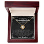 Beautiful Granddaughter - Special Treasure | 14k White Gold Necklace With Message Card and Box