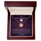 To My Granddaughter - Hold This Close - Gold and Stainless Steel Knot Necklace