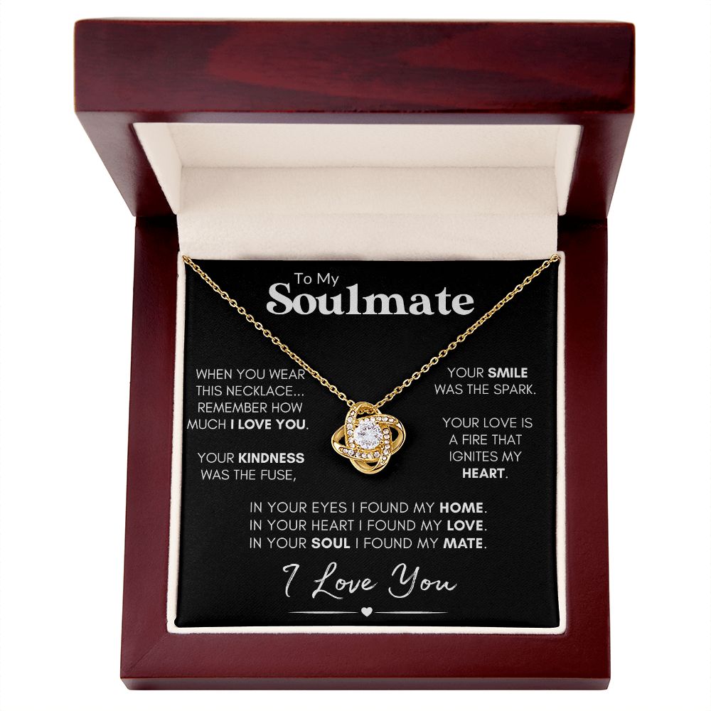 soulmate wife gift necklace with poem