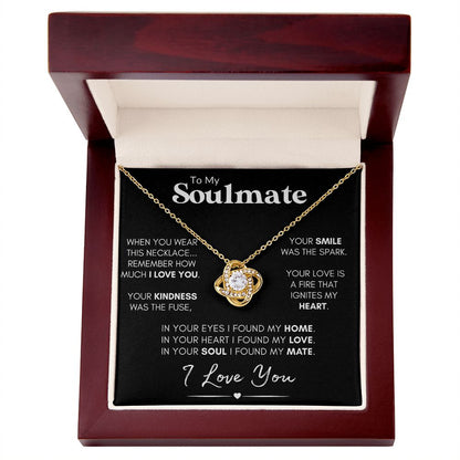 soulmate wife gift necklace with poem