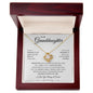 Granddaughter Gift from Grandma or Grandpa, To Our Grand Daughters, 14k White Gold Necklace