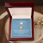 To Our Granddaughter (From Grandma & Grandpa) - Hugged This Tight  | Gold and Stainless Steel Knot Necklace