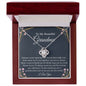 To My Beautiful Grandma - 14k Stainless Steel and Gold Necklace and Poem Card
