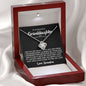 Beautiful Granddaughter (Love, Grandma) - Joy & Pride | 14k White Gold Necklace