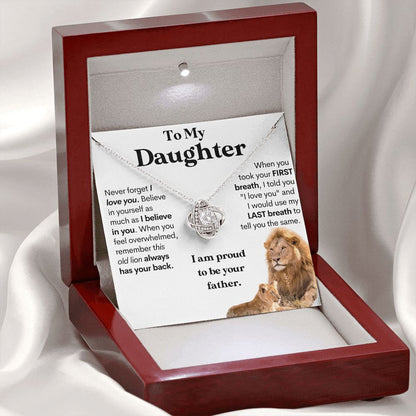 [Almost Sold Out] To My Daughter (From Dad) Keepsake Gold Necklace and Card